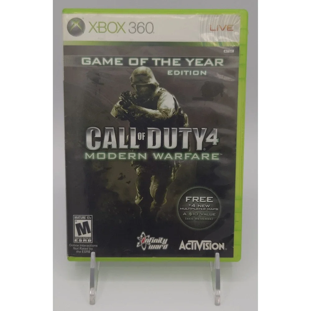 Call of Duty 4 Modern Warfare GOTY - Xbox 360 - Authentic w/ Insert - Tested